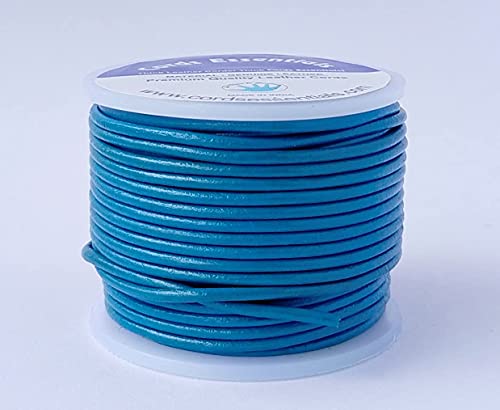 Cords Essentials Round Genuine Leather String Cord, Rope for Jewelry Making Necklaces, Bracelets, Kumihimo Braiding, Wraps - Image 4