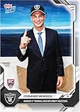2026 Topps Now Fernando Mendoza Raiders #FMEN Rookie (RC) Card Raiders #1 Overall Draft Selection