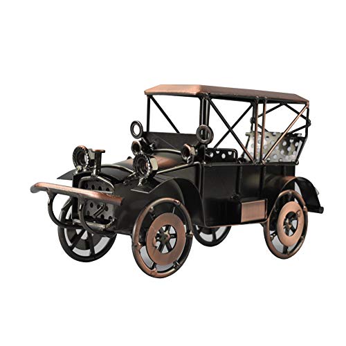 Dinq Metal Antique Vintage Car Model Home Décor Handmade Handcrafted Collections Collectible Vehicle (Bronze) #TOP1