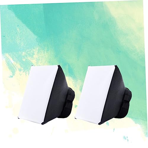 Difusor de flash para cámara réflex en plástico negro pack de 2 unidades 6