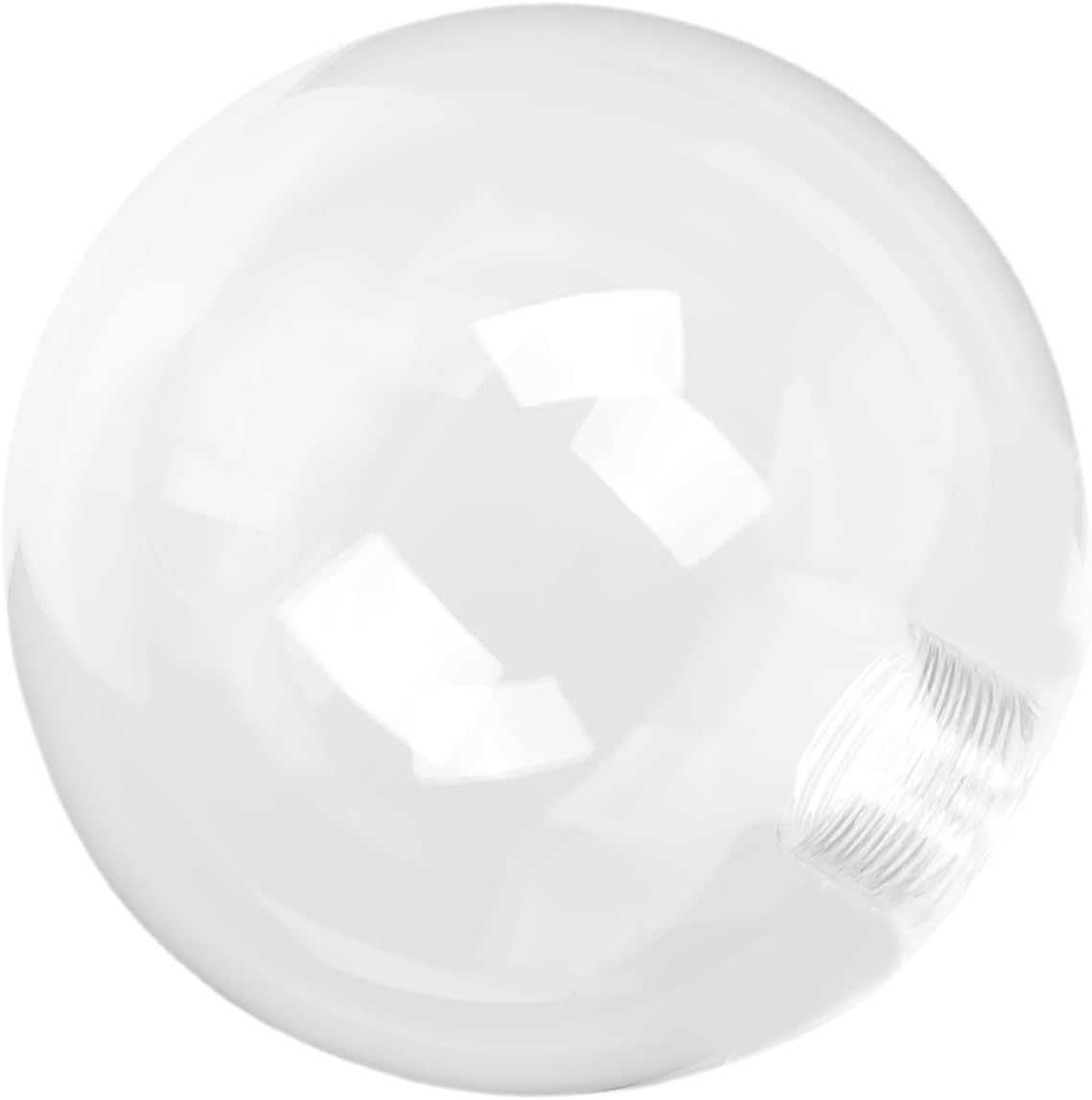 DOITOOL Clear Globe Lampshade Decorative Spherical Light Cover for Ceiling Fixtures Elegant Design for Home Decor for Living Room Bedroom and Dining Areas