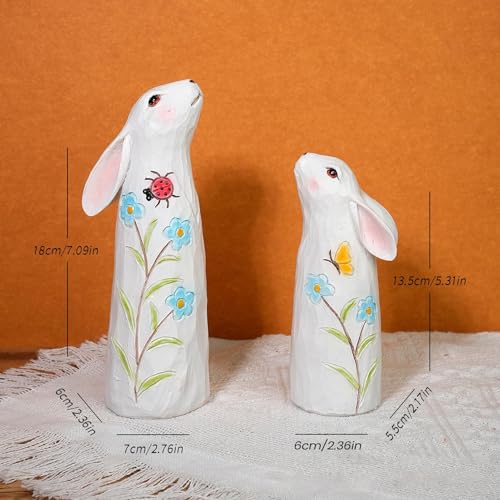 Figurines de lapin de Pâques pour égayer une bibliothèque ou une coiffeuse - 6