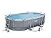 Produktbild Bestway Pool Power Steel Frame Pools, oval, mit Boden + Plane + Leiter + Filterpumpe, 4,88 x 3,05 x 1,07 m