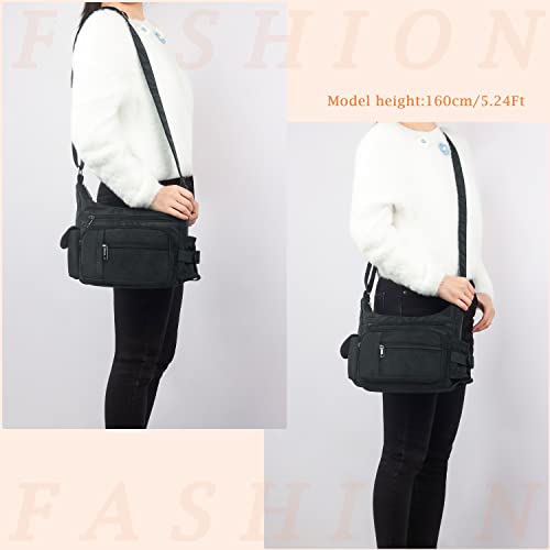 VOLGANIK ROCK RFID Anti Thief Crossbody Bag for Women Waterproof Shoulder Bag Messenger Bag Casual Nylon Purse Handbag2