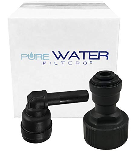 Fitting for Direct Water Line Hookup with Elbow for Keurig Commercial Brewers (B150, B155, K150, K155)