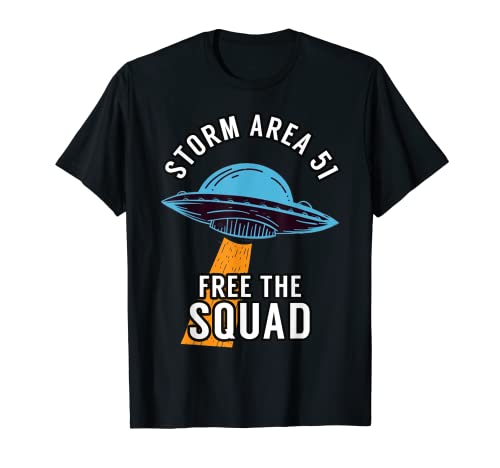 Camiseta Storm Area 51 Libera al Escuadrón | Divertida Storm Area 51 Camiseta