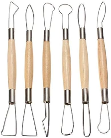COMIART 6pcs Wax Sculpting Tools Polymer Clay Soap Carvers Modelling Carving Sculpting Tool Pottery Craft Tools Set image 4