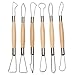 COMIART 6pcs Wax Sculpting Tools Polymer Clay Soap Carvers Modelling Carving Sculpting Tool Pottery Craft Tools Set