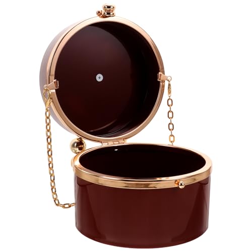 Sacoche bandouliere femme de luxe rouge SOIMISS avec finition chaîne