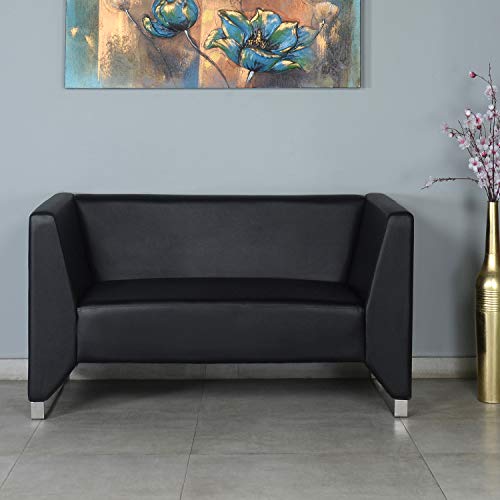 Nilkamal Reed 2 Seater Sofa, Black