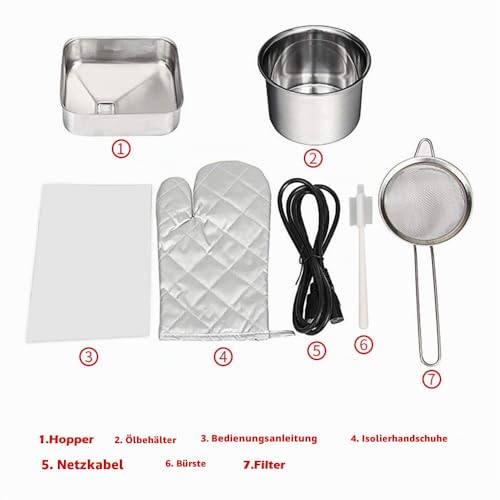 Foto von Automatische Ölpresse 1500W Extractor Oil Expeller für Leinsamen Erdnuss Hanfsamen Sesam Sonnenblume