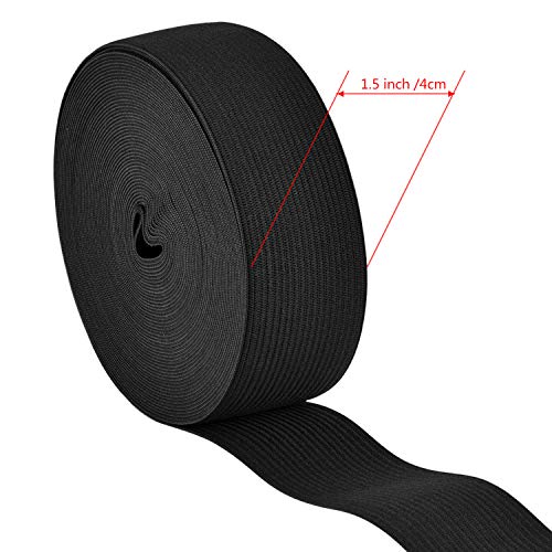 Eboot Elastic Spool (1.5 Inch X 11 Yard, Black) #TOP1