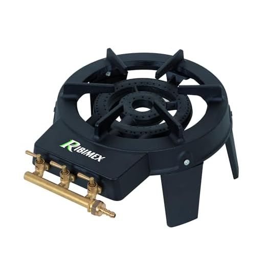 Réchaud à gaz 2 feux quadripatte en fonte 8kw - prf390