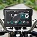 Oreilet 7 Inch Wireless Motorcycle Car Play, Portable Motorcycle GPS Navigation Screen, Touchscreen Car Play Stereo Support Calling, Music Playback, for Motorbike, Scooters, UTVs