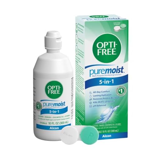 OPTI-FREE Puremoist Multi-Purpose Contact Lens Solution (10 Oz, Pack of 1)