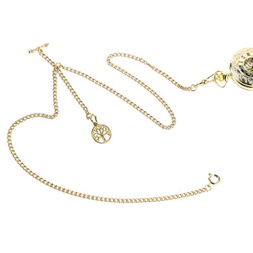 ManChDa Double Albert Chain Pocket Watch, Curb Link Chain 3