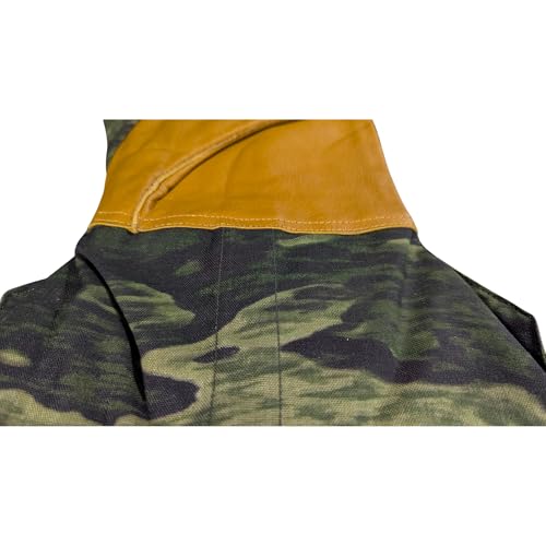 Hanks Surplus Winter Fleece Insulated Arctic Cold Weather Triger Finger Leather Mittens & Wool Liners (A-tacs Fgx, X-Large) - Thumbnail 3