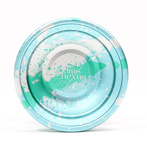 C3yoyodesign Radius Nexus Yo-Yo - World Champion Shion Araya Signature YoYo (Blue Silver Green Acid Wash)