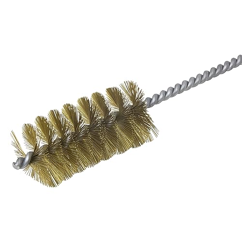 Image of Brush Research 84 Ring Handle Tube Brush, Brass, 1-3 /4 inch Diameter x 18 inch Overall Length (Pack of 1)