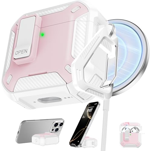 Image of RFUNGUANGO for AirPods 5 /4 Case (2026 /2024) with Lock, Pink