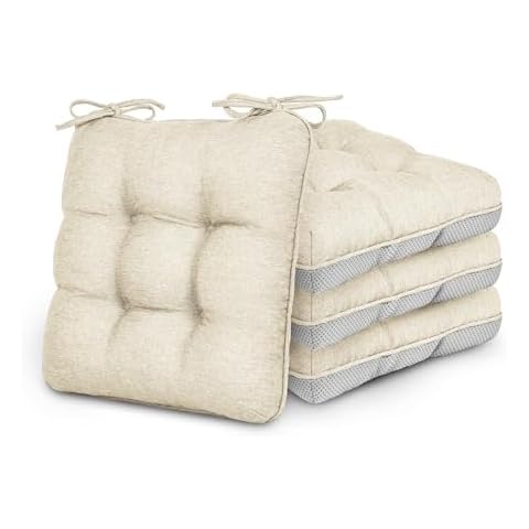 Love's Cabin Memory Foam Chair Cushions Set of 4 Cover
