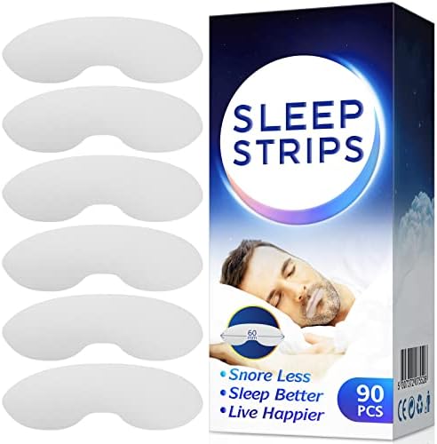 QTO Mouth Tape for Sleeping 90 Counts Sleep Strips for Sleeping,Nighttime Sleeping, Mouth Breathing, and Loud Snoring,Sleep Tape for Your Mouth (BB)