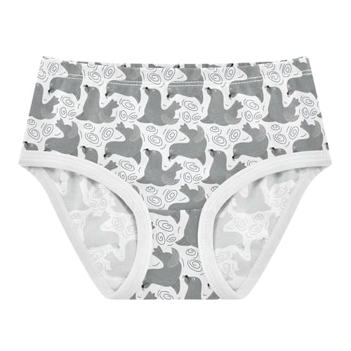 Girls' Underwear Cute Seal Cotton Stretch Comfort Toddler Panties