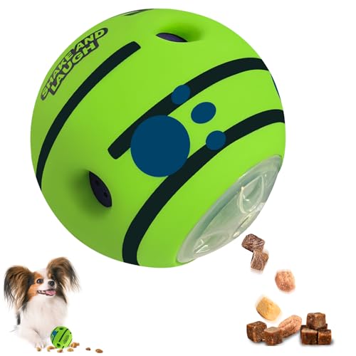 SHAKE AND LAUGH Interactive Dog Treat Dispenser Ball