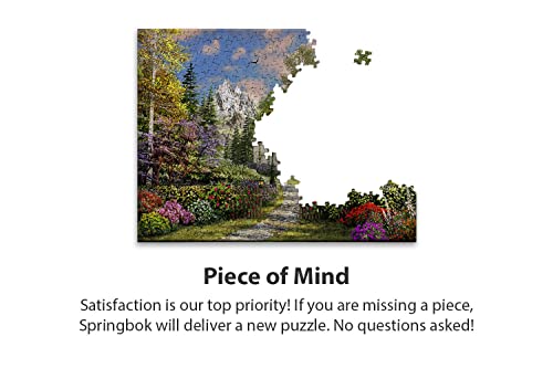 Springbok's 500 Piece Jigsaw Puzzle Mountain View Chapel - Made In Usa #TOP5