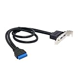 chenyang CY Low Profile 95mm Height USB 3.0 Female Back Panel to Motherboard 20pin Cable with PCI...