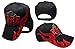 Fire Fighter Dept Department First in Last Out Black with Red Flames Embroidered Cap Hat RAM