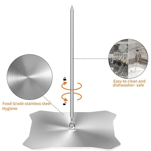 Soporte para shawarma vertical que optimiza el espacio de tu barbacoa 6