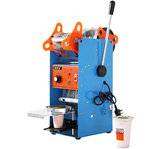 JL Macchina Automatica per Sigillare La Tazza di tè A Bolle 220V 50Hz Tazze di Plastica Semiautomatiche con Bolle di tè E Tazza da tè da 300-500 Tazze/Ora