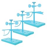 SOPOTUTU 3 Juegos Kit Indicador de Viento de Plástico para Aula Modelo DIY de Veleta y Anemómetro Herramientas Científicas Stem para Experimentos de Física y Meteorología Escolar