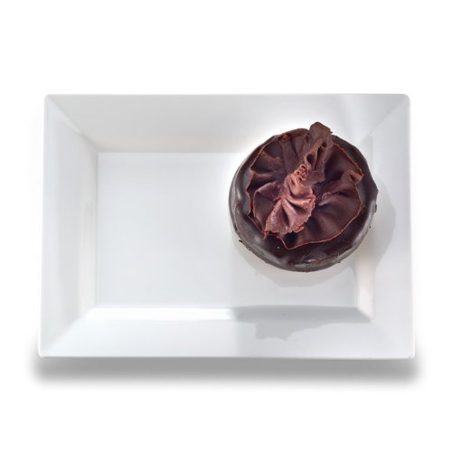 Rectangles Dessert Plate, White