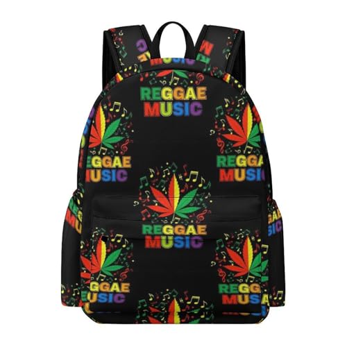 Sac à dos léger ordinateur portable motif Rasta soulageant les épaules