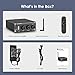 Fosi Audio BL20A 200W Bluetooth 5.0 Home Audio Stereo Amplifier Hi-Fi Mini Class D Integrated Amp with U-Disk/3.5MM AUX/RCA Input and Remote Control for Home Passive Theater Speaker with Power Supply