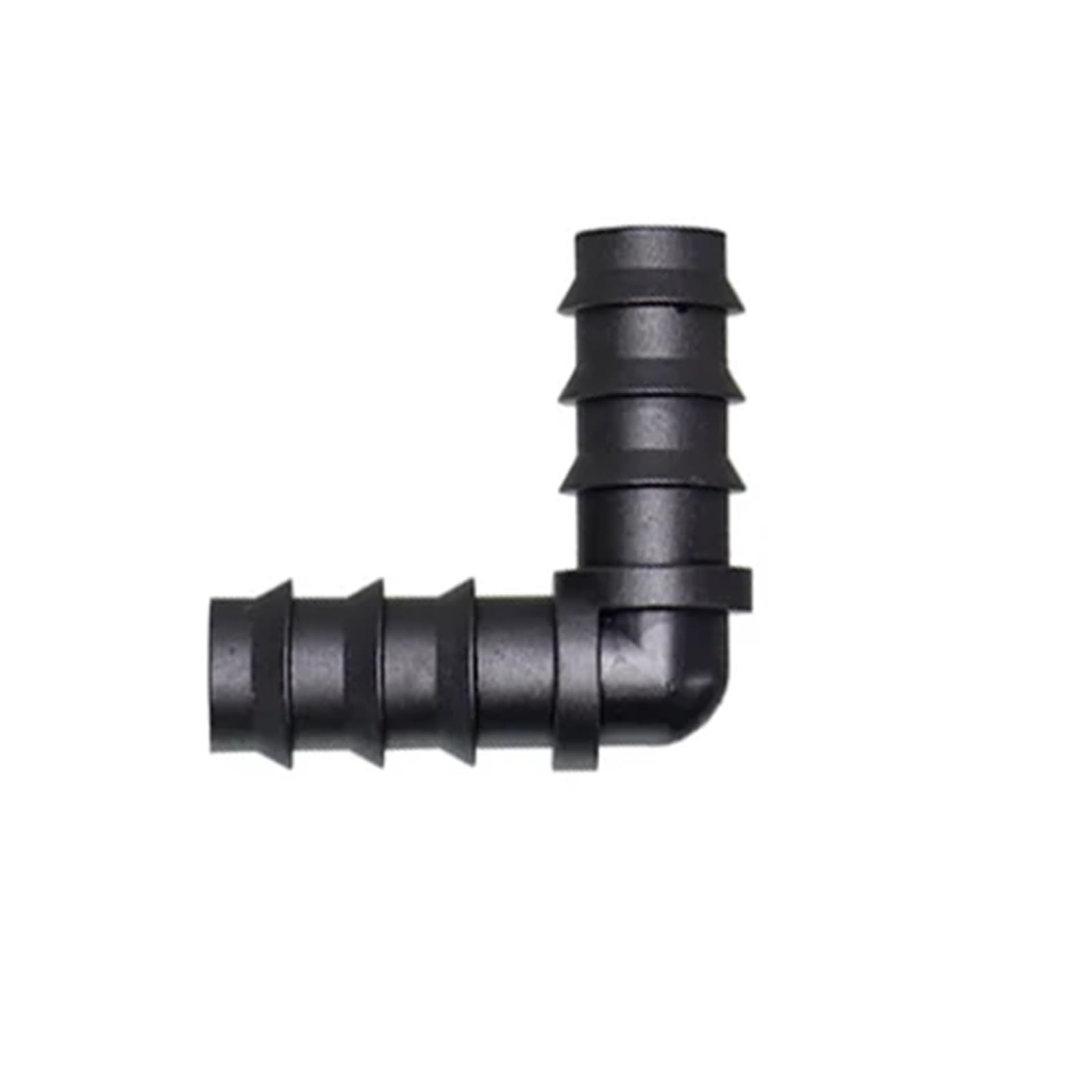 16mm 20mm 25mm PE Pipe Barb Connectors Tee Elbow Straight End Plug Garden Water Drip Irrigation Hose Reducer Splitter Fitting(Elbow,20MM_2 PIECES)