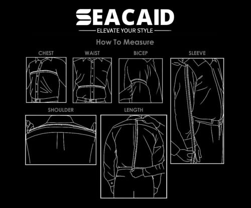 Seacaid Official Jaqueta masculina de couro envelhecido marrom para motociclista - Jaqueta de couro
