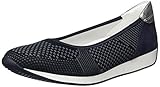 Flexible Laufsohle ARA Damen Porto Geschlossene Ballerinas, Blau (Blau-Grau, Blau/Silber 05), 39 EU