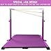 GBVUGY Gymnastics Kip Bar with Mat for Home Indoor Training,Horizontal Bar for Kids Girls Junior,Adjustable Arms from 3' - 5' Gym Equipment,1-4 Levels,300lbs Weight Capacity