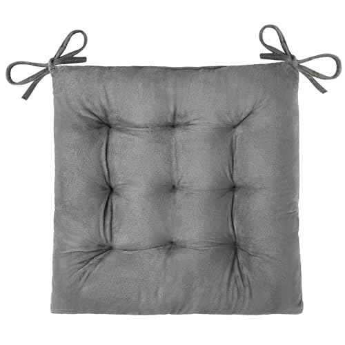 OVOV 1 Pack Chair Cushions for Dining Chairs 15.5"x15.5" Light Grey