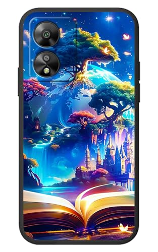 RWUTYTIUL for Boost Mobile Celero 5G 2024 Cute Phone Case, Book Castle