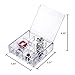 Choice Fun Jewelry and Accessories Tray Bead Organizer with Hinged Lid,12 Grids Transparent QFJJSN-NSF-1026