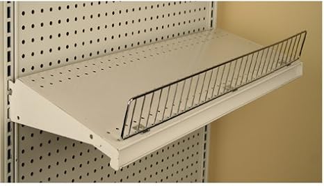 Chrome Gondola Shelf Wire Fence Fits Lozier & Madix Gondola Shelving - 3" H x 48" L - 5 Pack image 2