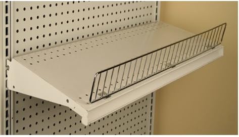 Chrome Gondola Shelf Wire Fence Fits Lozier & Madix Gondola Shelving - 3" H x 36" L - 5 Pack