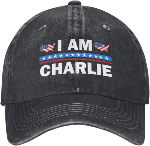 HACXZ Soy Charlie Kirk Hat Hero Charlie Kirk Gorra Vaquera Gorras de béisbol