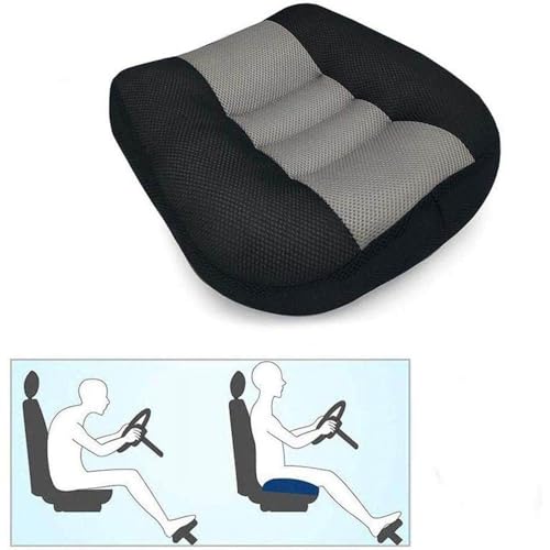 Miniatura 8 de Cojín Elevador De Asiento Para Automóvil Ergonómico Cojín De Asiento Portátil Altura 12cm Antideslizante Para Conductor Pasajero Niño