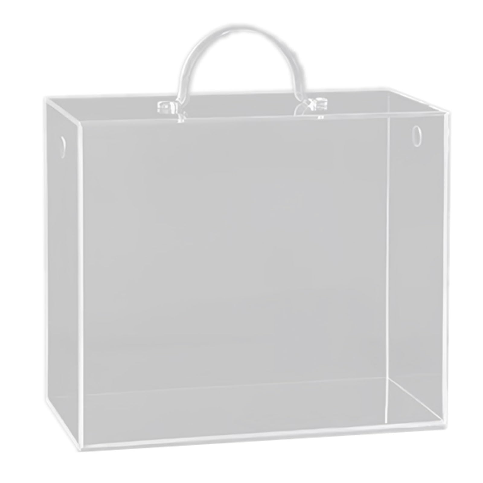 JTQYFI Unique Clear Handheld Box Square Flower Holder Suitable for Floral Arrangements and Festival Presentations Square Flower Holder
