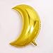 ZOOYOO 36" Moon Foil Mylar Balloon - 10pcs Balloons For Birthday Party & Wedding Decoration (Gold)